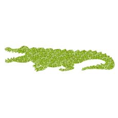 Crocodile Sticker - Green