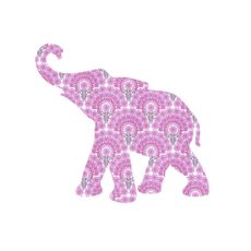 Sticker B&eacute;b&eacute; &eacute;l&eacute;phant - Rose