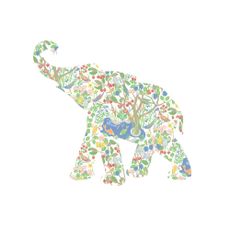 Baby Elephant Sticker - Forest