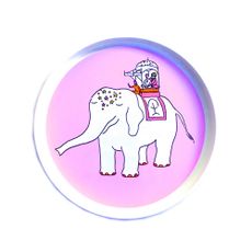 Assiette El&eacute;phant Fushia