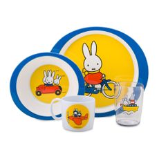 Vaisselle enfant Miffy - Set de 4 pi&egrave;ces