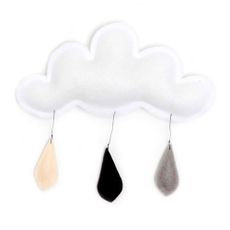 Mobile Gouttes de pluie gris/noir/cr&egrave;me