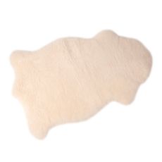  Peau d'agneau b&eacute;b&eacute; Haute laine - Blanc