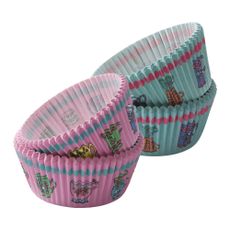Set de 60 habillages cupcake - Motifs tasses