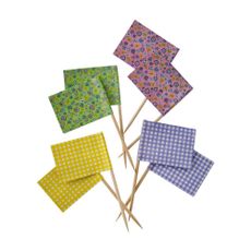 Set de 24 mini drapeaux d&eacute;coratifs