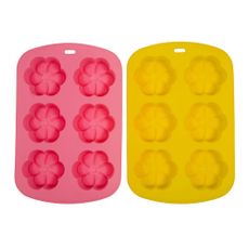 Set de 2 moules &agrave; g&acirc;teaux - Fleurs