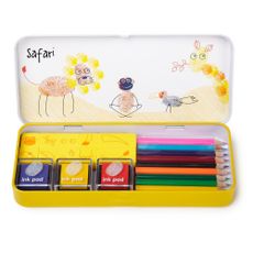 Set de coloriage et tampons - Safari
