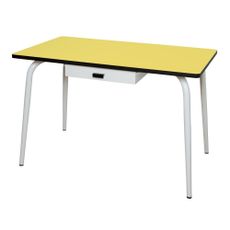 Table Vera avec tiroir - Jaune