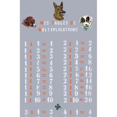 Frise Tables de multiplication by Nathalie L&eacute;t&eacute; - Gris