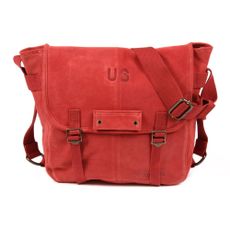Besace veau velours Elvis - Corail