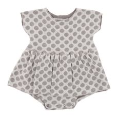 Robe Poupy Pois B&eacute;b&eacute; - Gris