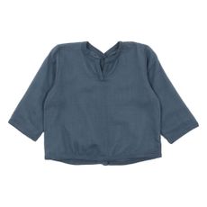 Kurta gaze de coton B&eacute;b&eacute; - Bleu