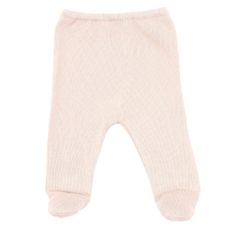 Pantalon pieds maille B&eacute;b&eacute; - Rose