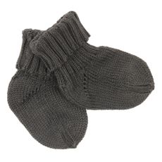 Chaussettes maille B&eacute;b&eacute; - Gris