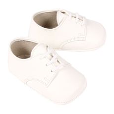 Derbies B&eacute;b&eacute; - Blanc cass&eacute;