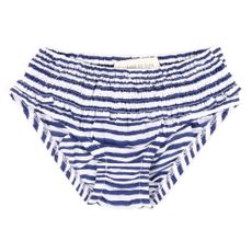Culotte maillot de bain &agrave; rayures - Bleu marine