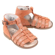 Sandales cuir iris&eacute; B&eacute;b&eacute; - Orange