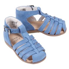 Sandales cuir Jules B&eacute;b&eacute; - Bleu