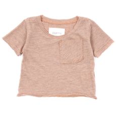 T-shirt &agrave; rayures B&eacute;b&eacute; - Abricot
