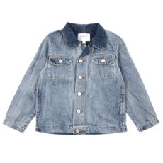 Veste en jean d&eacute;lav&eacute;e