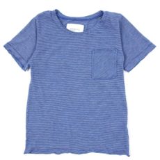 T-shirt &agrave; rayures - Bleu