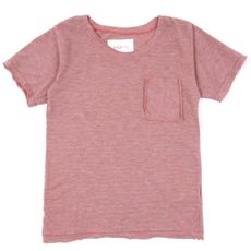T-shirt &agrave; rayures - Corail