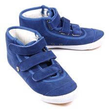 Tennis montantes Velcro - Bleu