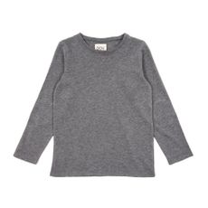T-shirt manches longues &agrave; coudi&egrave;res - Gris chin&eacute;