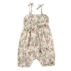 Combinaison Etan &agrave; fleurs B&eacute;b&eacute;