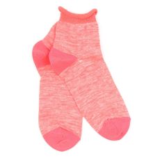 Chaussettes maille moulin&eacute;e - Rose