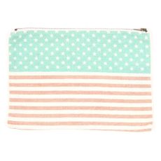 Trousse imprim&eacute; USA - Ecru