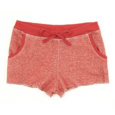 Short en molleton bouclette - Rouge