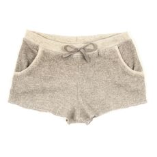 Short en molleton bouclette - Gris