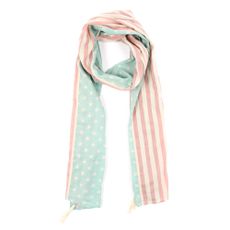 Foulard en voile de coton USA - Multicolore
