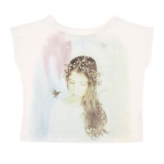 T-shirt imprim&eacute; Augustine - Blanc