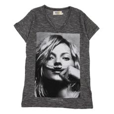 T-shirt Little KM - Gris charbon