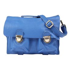 Cartable cuir - Bleu