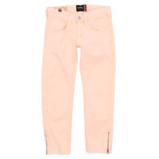 Jean zip Bamboo Fluo - Rose p&ecirc;che