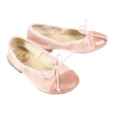 Ballerines bicolores - Rose p&acirc;le