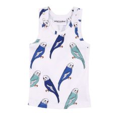 D&eacute;bardeur Budgie Racerback B&eacute;b&eacute; - Blanc