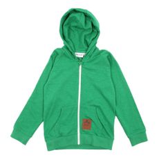 Sweat &agrave; capuche zipp&eacute; French Terry - Vert