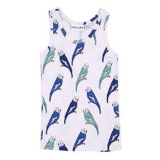 D&eacute;bardeur Budgie Racerback - Blanc