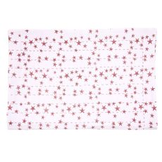 Plaid surpiqu&eacute; rose Etoiles - rose