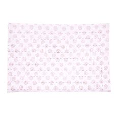 Plaid surpiqu&eacute; Papillons - rose
