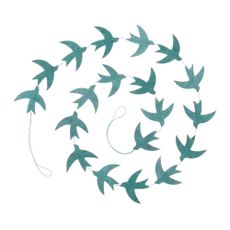 Guirlande Oiseaux - bleu