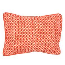 Coussin - imprim&eacute; pois oranges