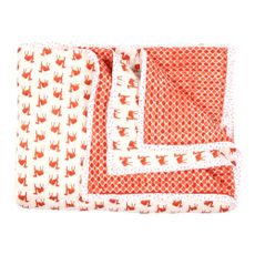 Grand plaid r&eacute;versible enfant - imprim&eacute; dromadaires