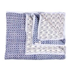 Plaid r&eacute;versible b&eacute;b&eacute; - imprim&eacute; Ikat