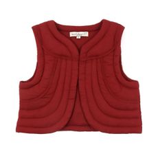Gilet sans manche Lou - Bordeaux