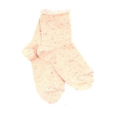 Chaussettes chin&eacute;es Liane - Rose p&ecirc;che